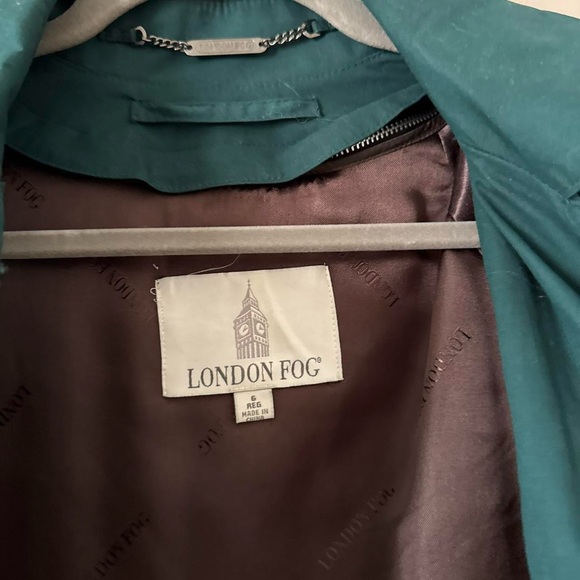 Vintage London Fog Trench - emerald - Picture 7 of 8
